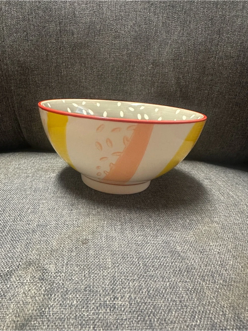West Elm Hand-Painted Pattern Pop Bowl
